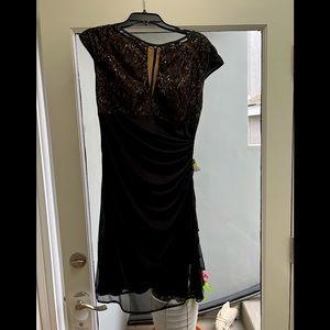 Elegant Black cocktail Or Party dress.  Size 10.
